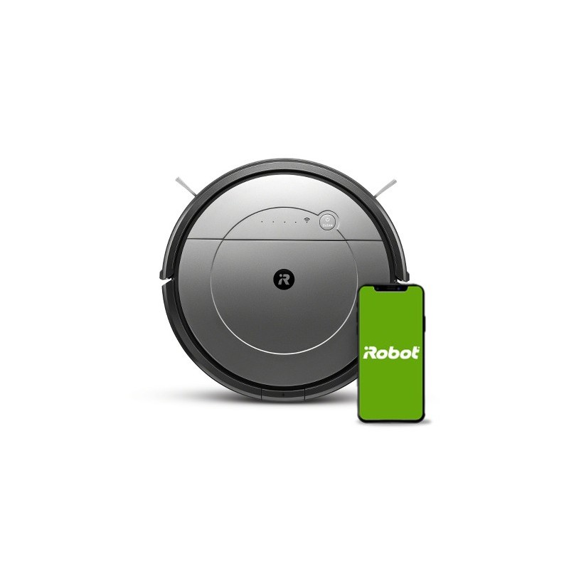 iRobot Roomba Combo aspiradora robotizada 0,45 L Bolsa para el polvo Negro, Gris